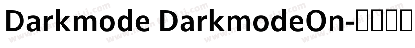 Darkmode DarkmodeOn字体转换